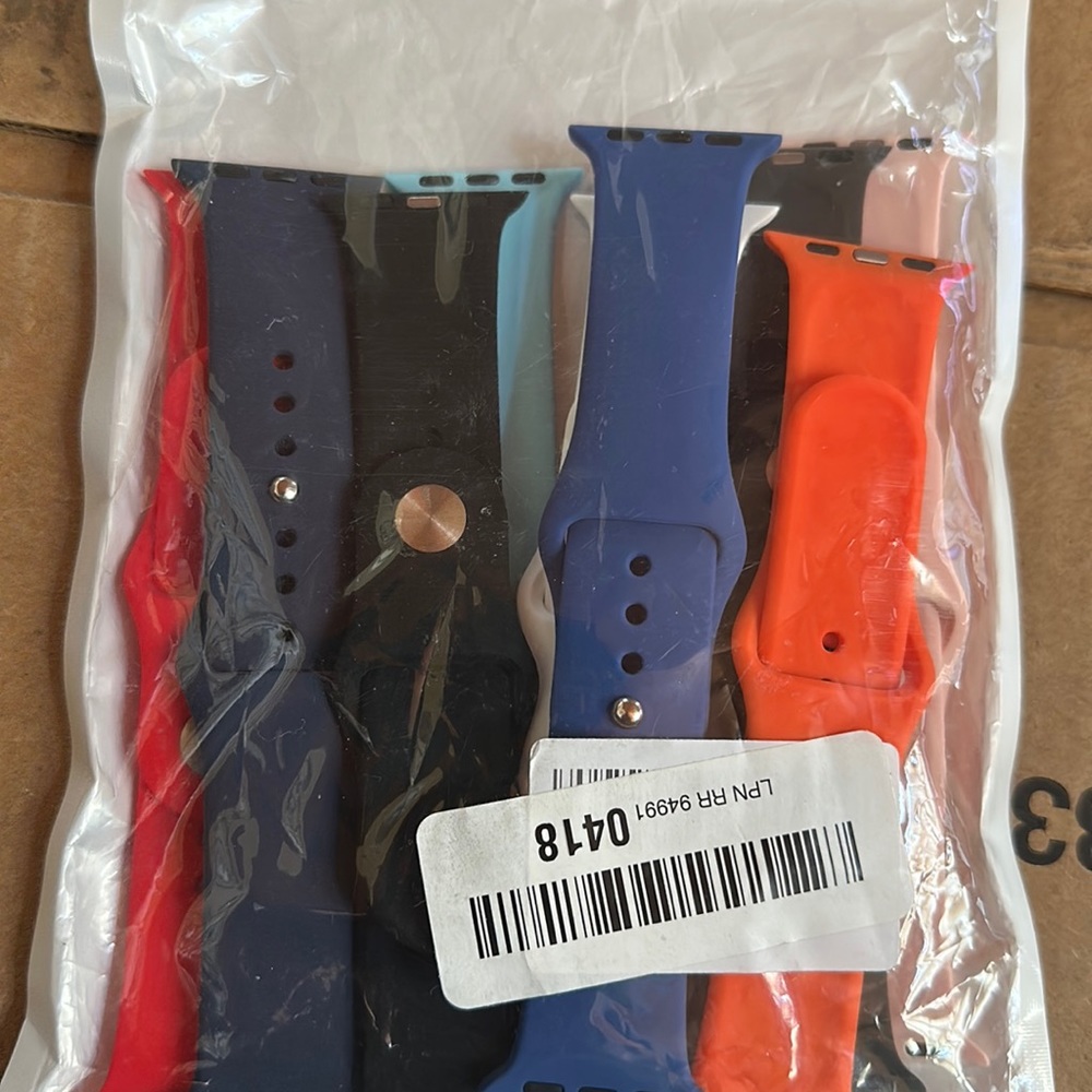 Bundle of 10 Apple Watch bands. Never taken out of the package. Fits 40mm watch